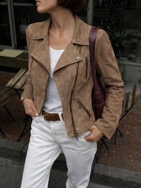 Evereve Women's Tan Bomber Jacket